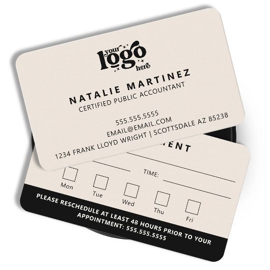 Carte De Visite Logo Professionnel Moderne Votre prochain rendez-v