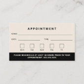 Carte De Visite Logo Professionnel Moderne Votre prochain rendez-v (Dos)