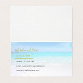 Carte De Visite Logo professionnel Ocean Blue Aqua plié (Intérieur déplié)