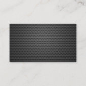 Carte De Visite Logo professionnel or noir en métal Chauffeur (Dos)