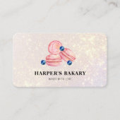 Carte De Visite Logo professionnel parties scintillant Pastel Pink (Devant)