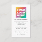 Carte De Visite Logo professionnel personnalisé Moderne (Devant)