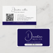 Carte De Visite Logo professionnel PRO QR Code (Devant / Derrière)