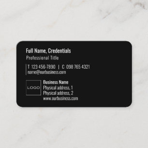 Carte De Visite Logo professionnel QR Code moderne minimaliste noi