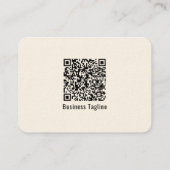 Carte De Visite Logo professionnel QR Code Moderne Simple Puissant (Dos)