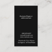 Carte De Visite Logo professionnel Rose Gold QR Code (Dos)