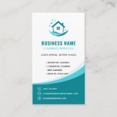 Carte De Visite Logo professionnel sarcelle pour les services de n (Devant)
