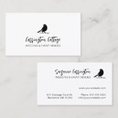Carte De Visite Logo Professionnel Script Typographie Moderne. (Devant / Derrière)