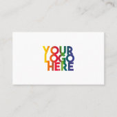 Carte De Visite Logo professionnel simple blanc (Devant)