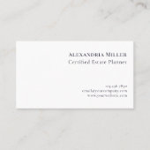 Carte De Visite Logo professionnel simple et minimal (Devant)