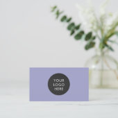 Carte De Visite Logo professionnel simple QR Code Lavender Company (Debout devant)