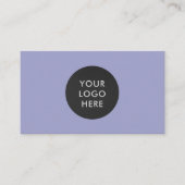 Carte De Visite Logo professionnel simple QR Code Lavender Company (Devant)