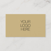 Carte De Visite Logo professionnel Tan Code QR Brown (Devant)