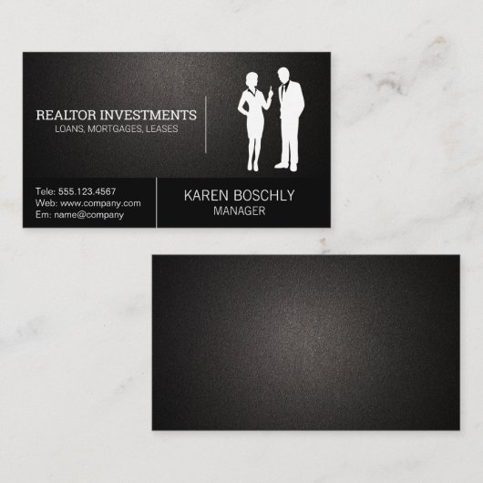 Carte De Visite Logo Professionnels d'entreprise (Devant / Derrière)