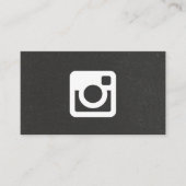 Carte De Visite Logo promotionnel Instagram (Devant)