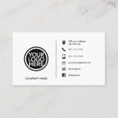 Carte De Visite Logo promotionnel personnalisé (Devant)