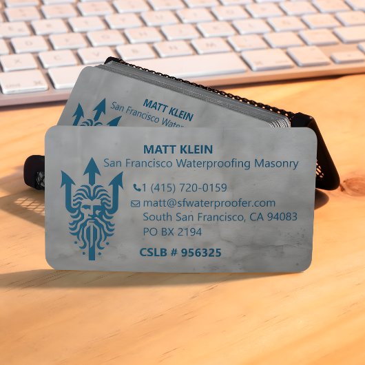 Carte De Visite Logo promotionnel personnalisé QR Code URL Masonry