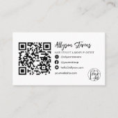 Carte De Visite logo qr code (Devant)