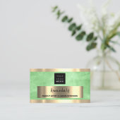 Carte De Visite Logo QR CODE personnalisé Citron vert (Debout devant)