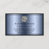 Carte De Visite Logo QR CODE personnalisé Restaurant Cuisine Chef  (Dos)