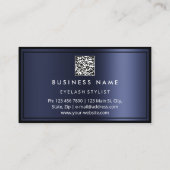 Carte De Visite Logo QR CODE Personnalisé Restaurant Cuisine Chef  (Dos)