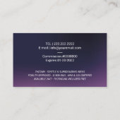 Carte De Visite Logo Quill de l'agent de signature de prêt notaire (Dos)