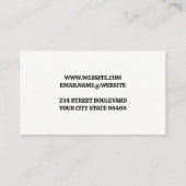 Carte De Visite Logo randonnée | Nature de la faune (Dos)