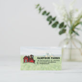 Carte De Visite Logo Red Barn | Ferme et tracteur (Debout devant)