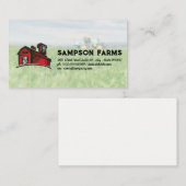 Carte De Visite Logo Red Barn | Ferme et tracteur (Devant / Derrière)