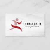 Carte De Visite Logo Red Fitness | Santé (Devant)