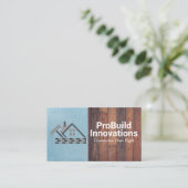 Carte De Visite Logo Rénovation | Entrepreneur (Debout devant)