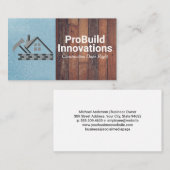Carte De Visite Logo Rénovation | Entrepreneur (Devant / Derrière)