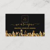 Carte De Visite Logo réouverture du service de nettoyage de ville  (Devant)