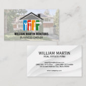 Carte De Visite Logo Réparation immobilière | Maison de quartier (Devant / Derrière)