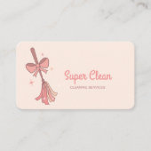 Carte De Visite Logo Rétro Broom Bow (Devant)