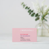 Carte De Visite Logo rond abstrait rouge violet (Debout devant)