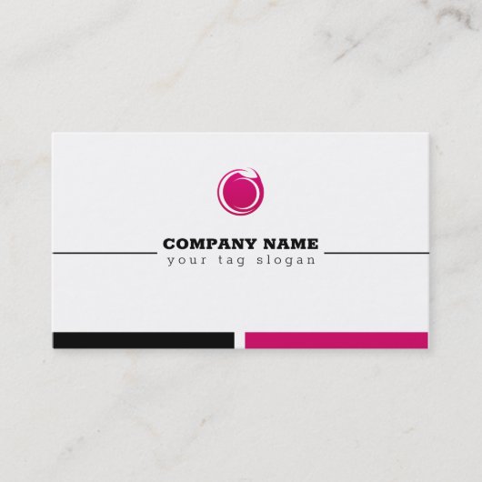Carte De Visite Logo rose (Devant)