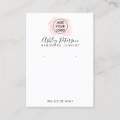 Carte De Visite Logo rose brosse logo bijouterie (Devant)