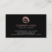 Carte De Visite Logo rose Gold (Dos)