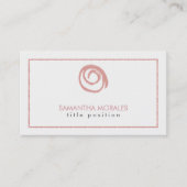 Carte De Visite Logo rose Gold (Devant)