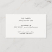 Carte De Visite Logo Rose Gold Sequin Rose Chic (Dos)