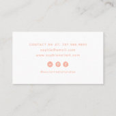 Carte De Visite Logo rose Nail Tech (Dos)