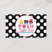 Carte De Visite Logo rose Parfaitement Posh (Dos)
