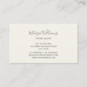 Carte De Visite Logo Rose Pastel 3D (Dos)