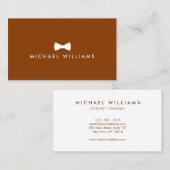 Carte De Visite Logo Rustique raffiné pour Cravate à mâchoires sur (Devant / Derrière)