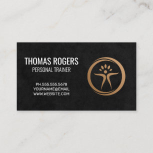 Carte De Visite Logo Santé Entraîneur Personnel Fitness