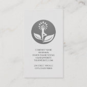 Carte De Visite Logo santé Yoga | Pierres (Dos)