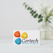 Carte De Visite Logo - shamrock tricolore (Debout devant)