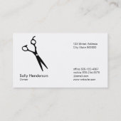 Carte De Visite Logo Shears avec Dividers (bokeh or) (Dos)