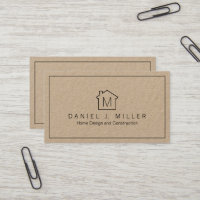 Logo simple à domicile Monogramme Minimaliste Kraf